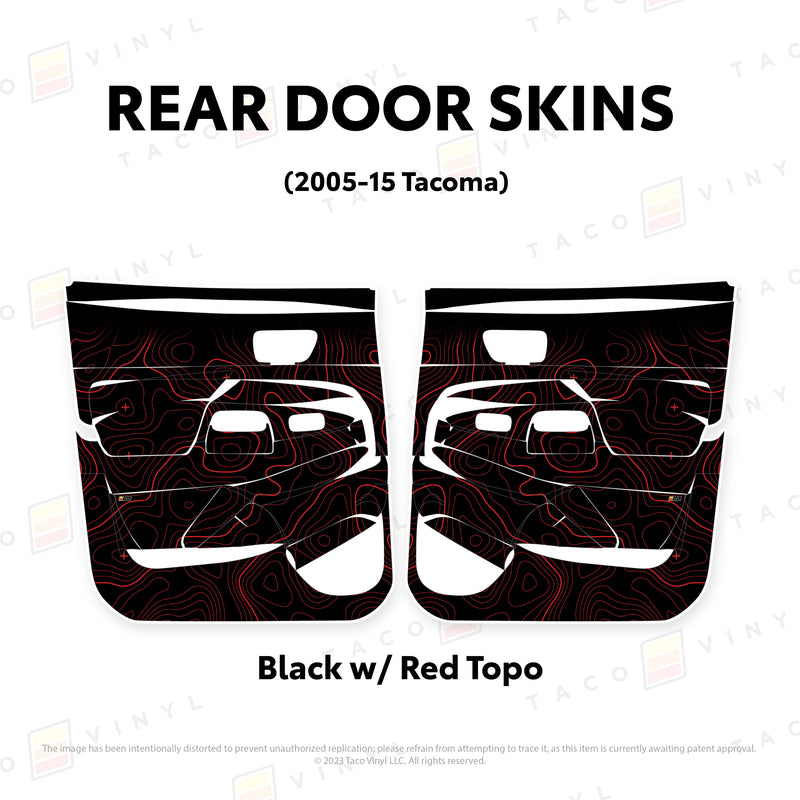 Taco Vinyl Door Skins for Tacoma (2005-2015) - Aspire Auto Accessories