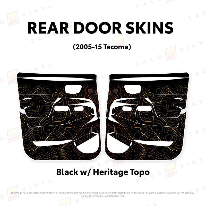 Taco Vinyl Door Skins for Tacoma (2005-2015) - Aspire Auto Accessories