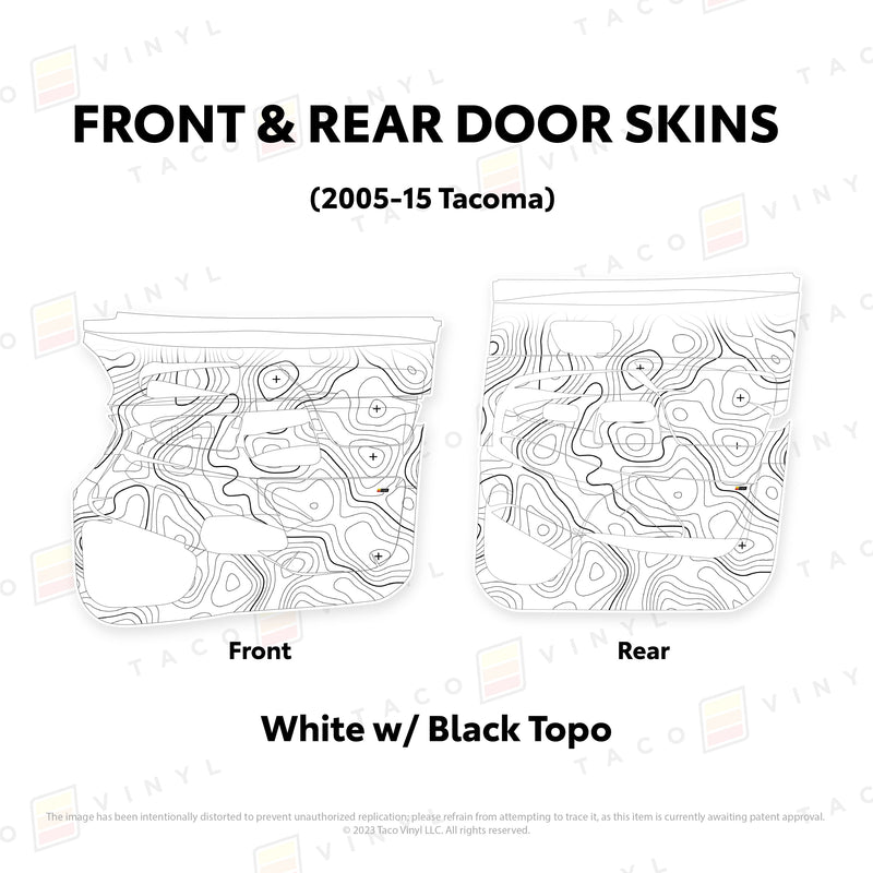 Taco Vinyl Door Skins for Tacoma (2005-2015) - Aspire Auto Accessories