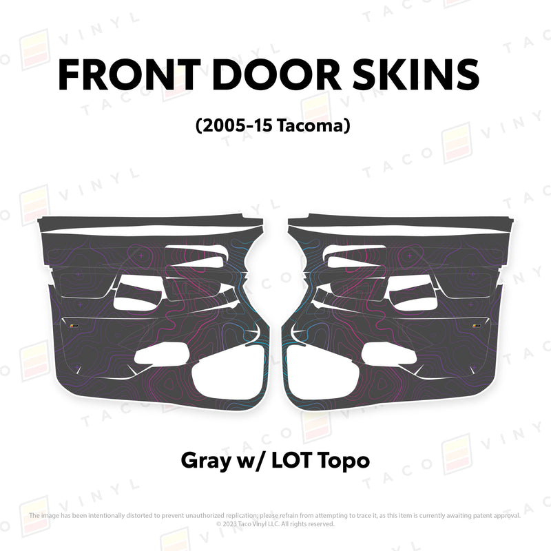 Taco Vinyl Door Skins for Tacoma (2005-2015) - Aspire Auto Accessories