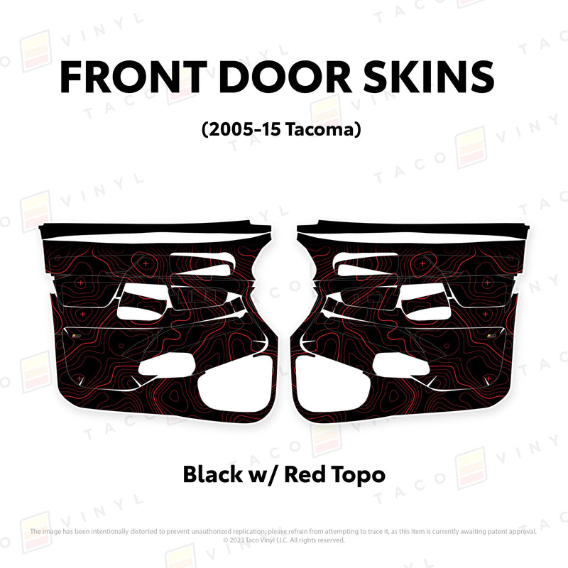 Taco Vinyl Door Skins for Tacoma (2005-2015) - Aspire Auto Accessories