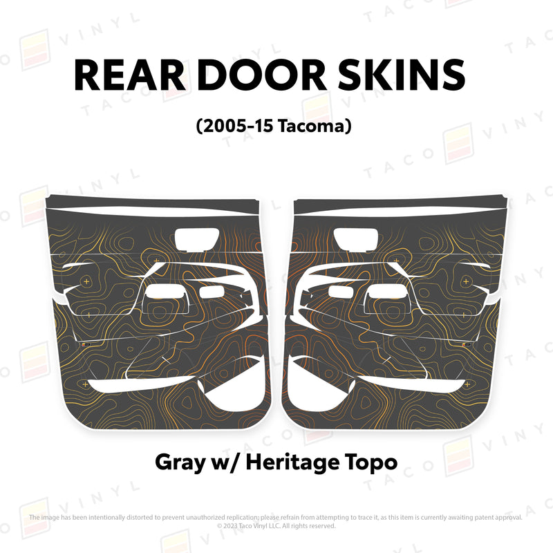 Taco Vinyl Door Skins for Tacoma (2005-2015) - Aspire Auto Accessories