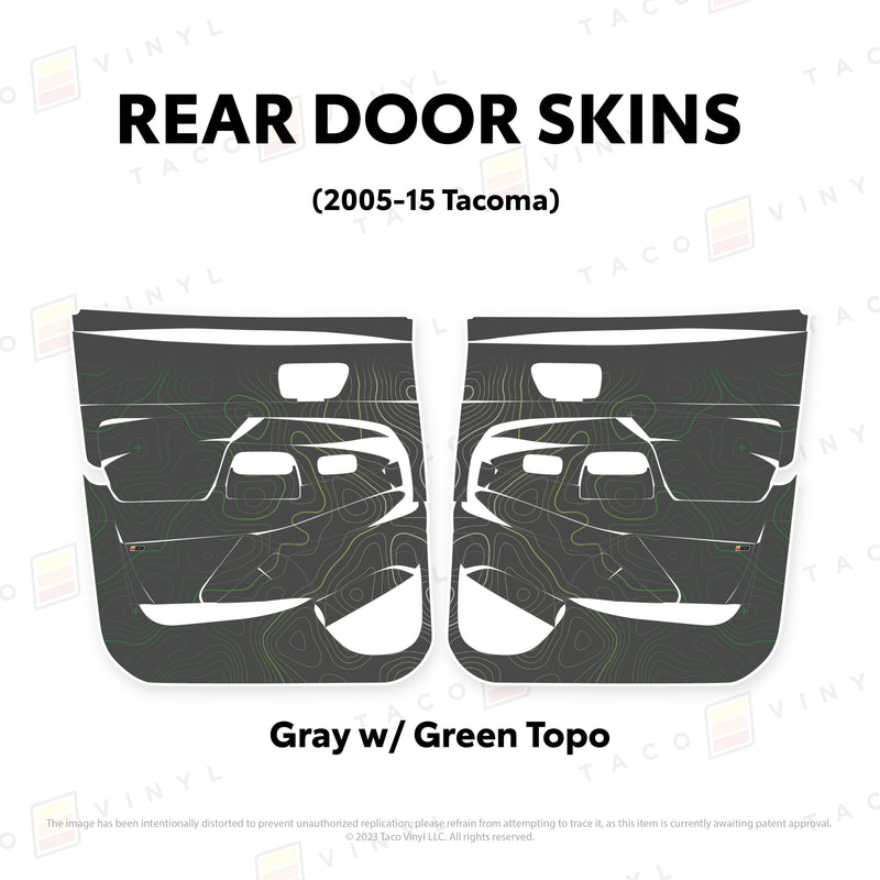 Taco Vinyl Door Skins for Tacoma (2005-2015) - Aspire Auto Accessories