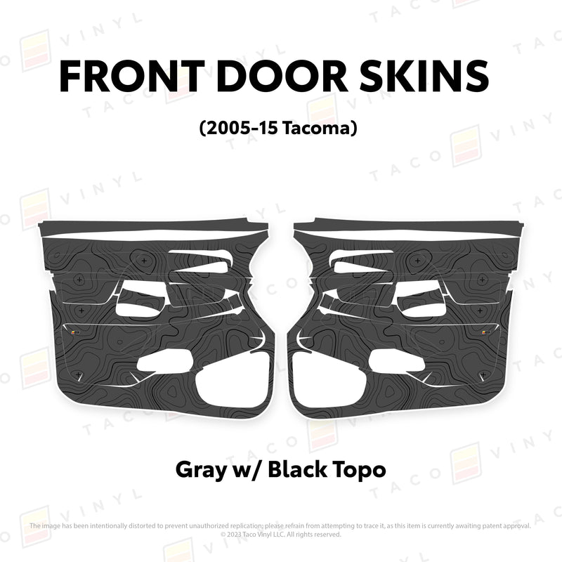 Taco Vinyl Door Skins for Tacoma (2005-2015) - Aspire Auto Accessories