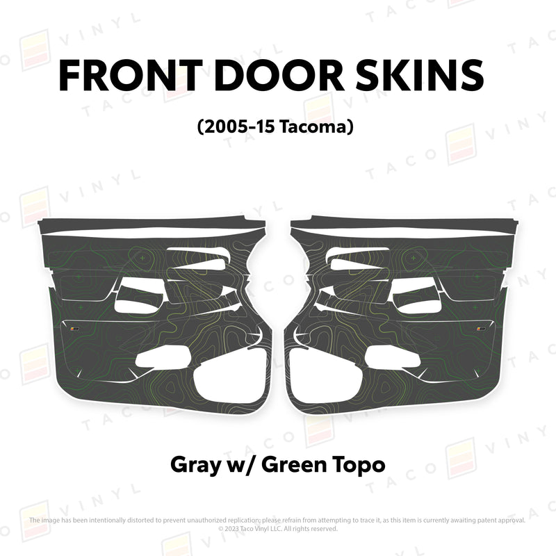 Taco Vinyl Door Skins for Tacoma (2005-2015) - Aspire Auto Accessories
