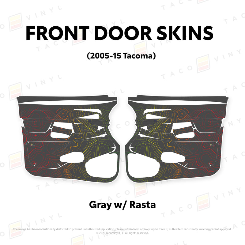 Taco Vinyl Door Skins for Tacoma (2005-2015) - Aspire Auto Accessories