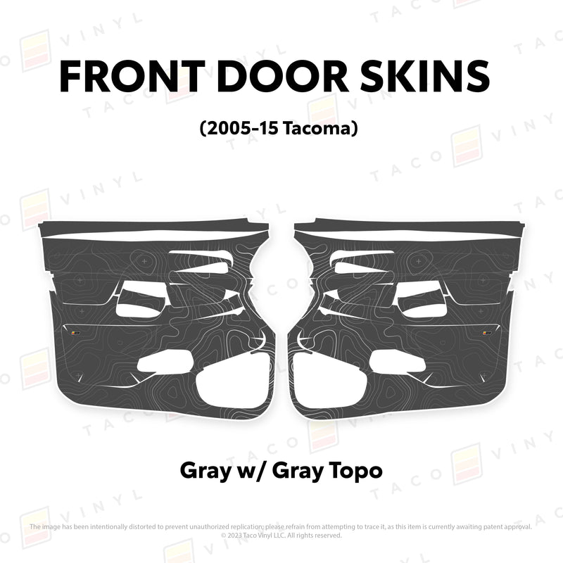 Taco Vinyl Door Skins for Tacoma (2005-2015) - Aspire Auto Accessories