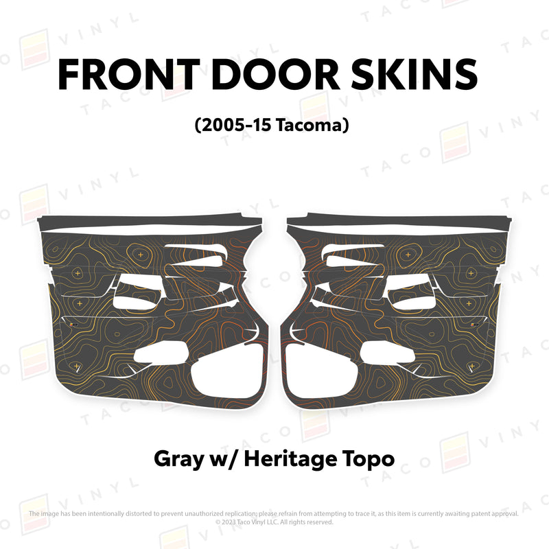 Taco Vinyl Door Skins for Tacoma (2005-2015) - Aspire Auto Accessories