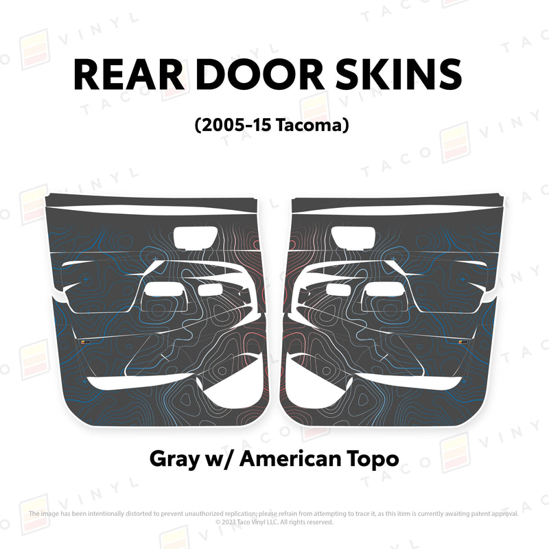 Taco Vinyl Door Skins for Tacoma (2005-2015) - Aspire Auto Accessories