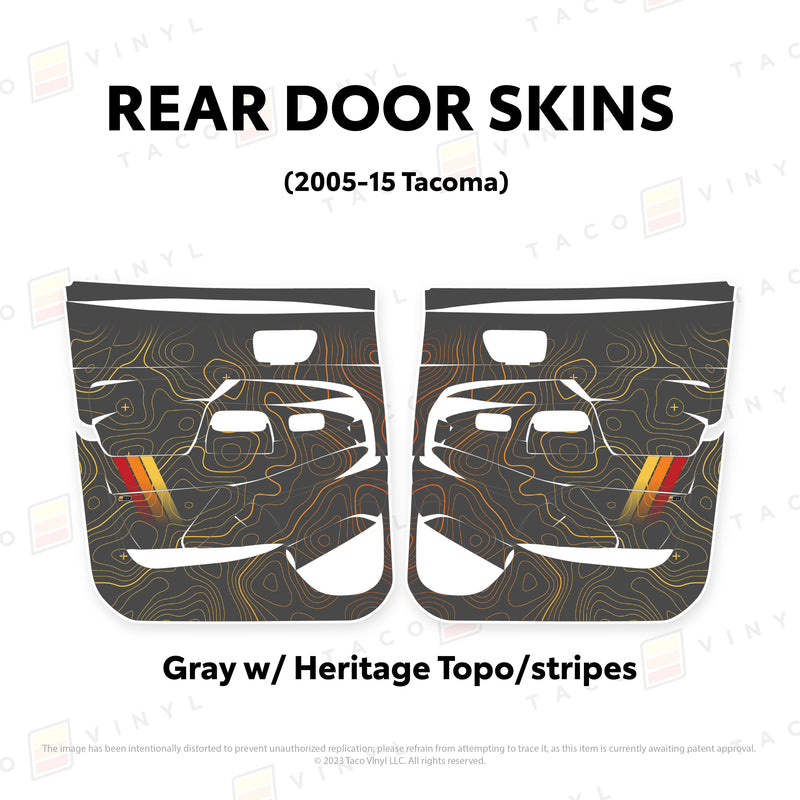 Taco Vinyl Door Skins for Tacoma (2005-2015) - Aspire Auto Accessories