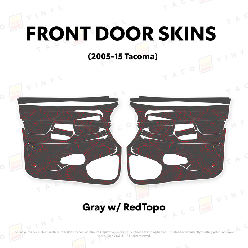 Taco Vinyl Door Skins for Tacoma (2005-2015) - Aspire Auto Accessories