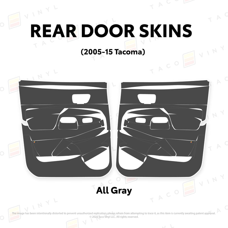 Taco Vinyl Door Skins for Tacoma (2005-2015) - Aspire Auto Accessories