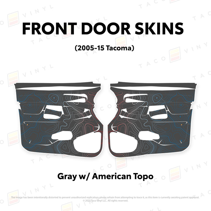 Taco Vinyl Door Skins for Tacoma (2005-2015) - Aspire Auto Accessories