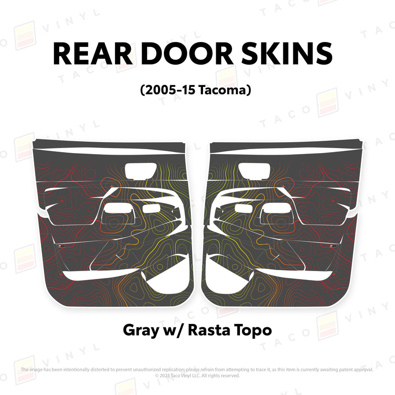 Taco Vinyl Door Skins for Tacoma (2005-2015) - Aspire Auto Accessories