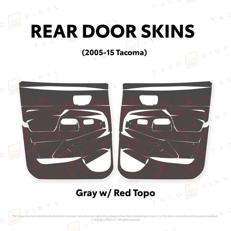 Taco Vinyl Door Skins for Tacoma (2005-2015) - Aspire Auto Accessories