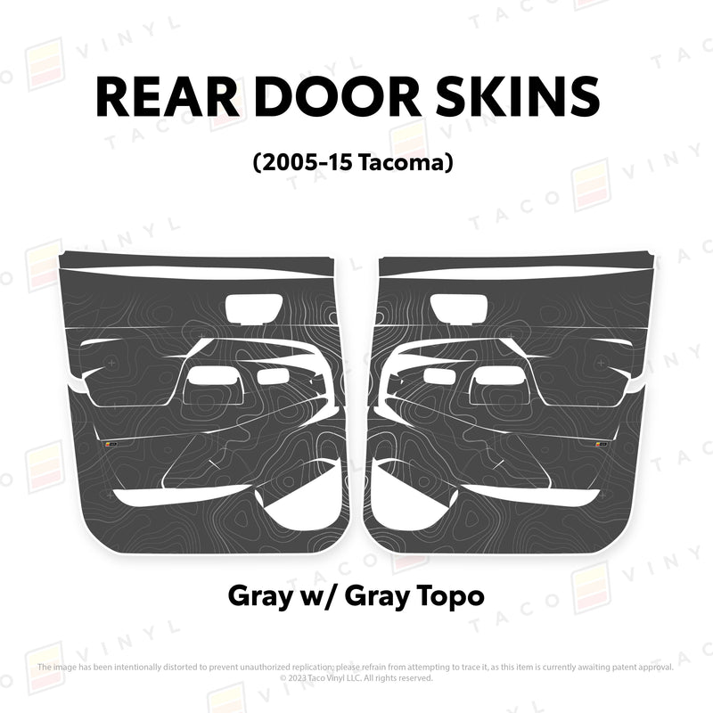Taco Vinyl Door Skins for Tacoma (2005-2015) - Aspire Auto Accessories