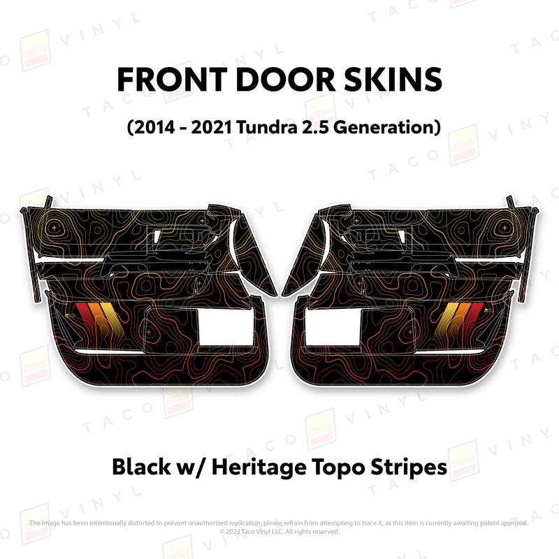 Taco Vinyl Door Skins for Tundra (2014-2021) - Aspire Auto Accessories
