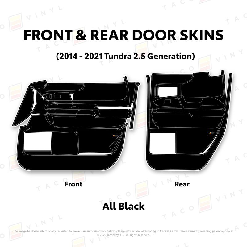 Taco Vinyl Door Skins for Tundra (2014-2021) - Aspire Auto Accessories
