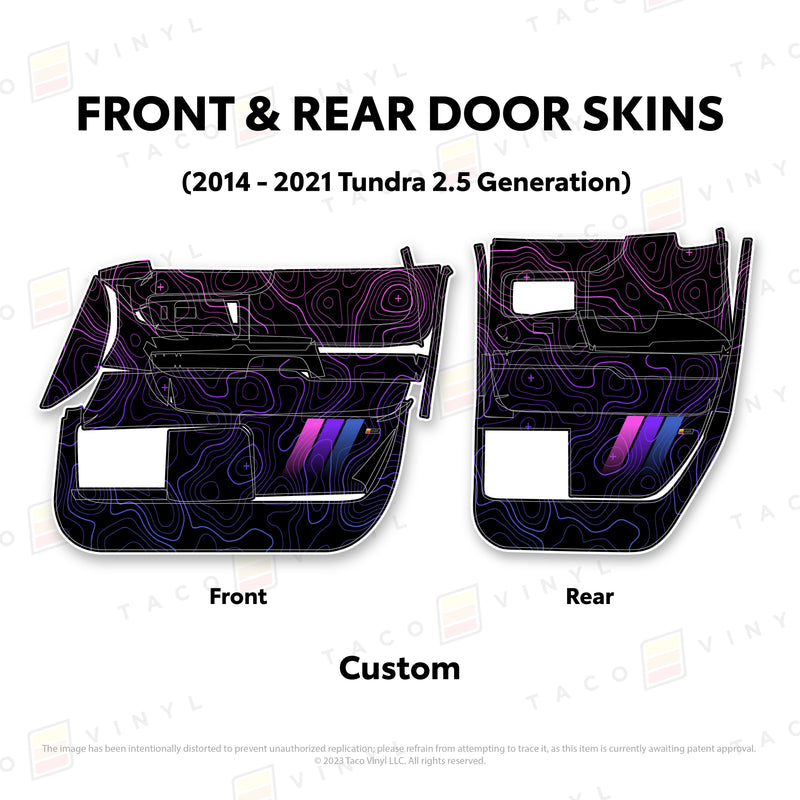 Taco Vinyl Door Skins for Tundra (2014-2021) - Aspire Auto Accessories