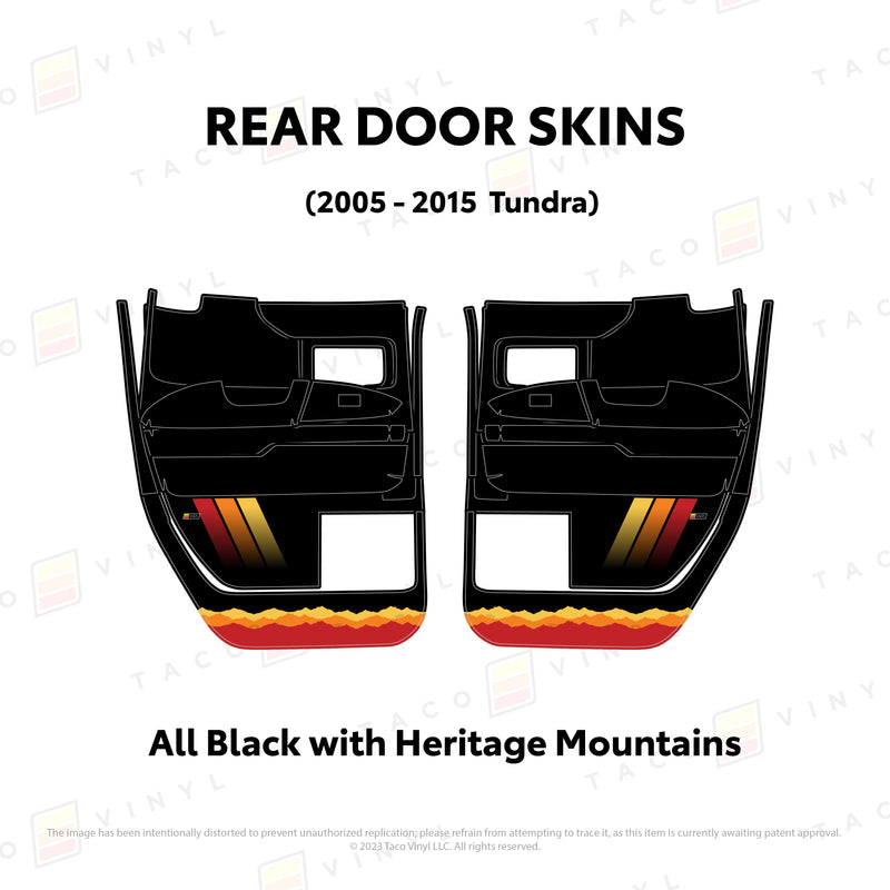 Taco Vinyl Door Skins for Tundra (2014-2021) - Aspire Auto Accessories
