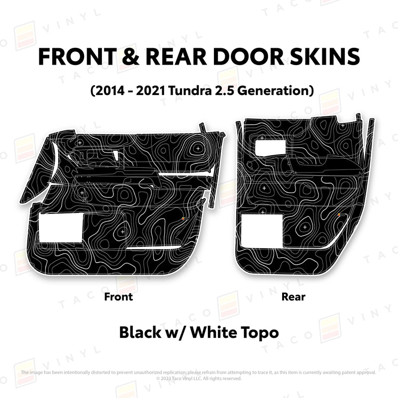 Taco Vinyl Door Skins for Tundra (2014-2021) - Aspire Auto Accessories