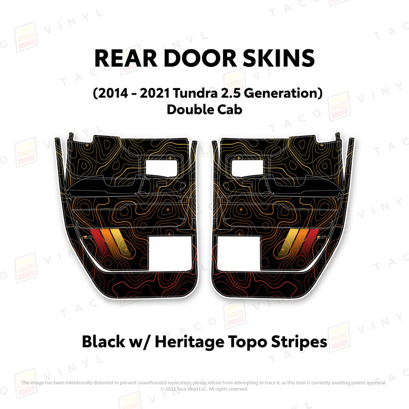 Taco Vinyl Door Skins for Tundra (2014-2021) - Aspire Auto Accessories