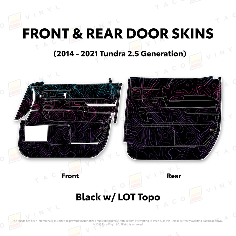 Taco Vinyl Door Skins for Tundra (2014-2021) - Aspire Auto Accessories