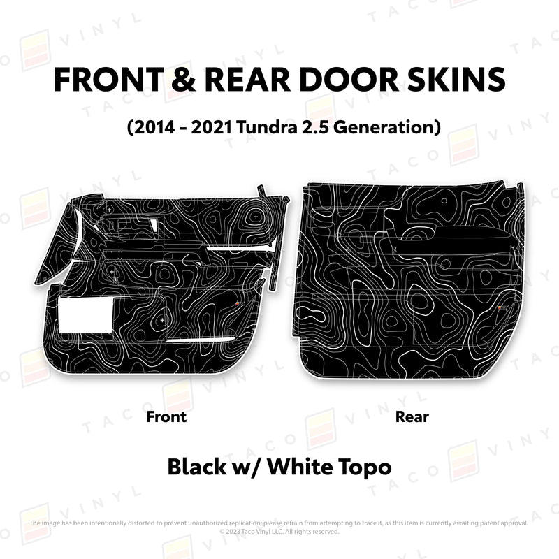 Taco Vinyl Door Skins for Tundra (2014-2021) - Aspire Auto Accessories