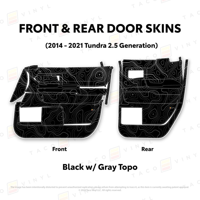 Taco Vinyl Door Skins for Tundra (2014-2021) - Aspire Auto Accessories