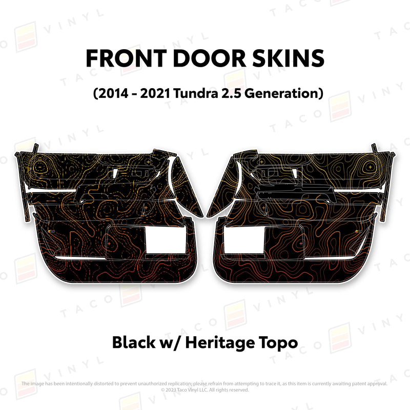 Taco Vinyl Door Skins for Tundra (2014-2021) - Aspire Auto Accessories