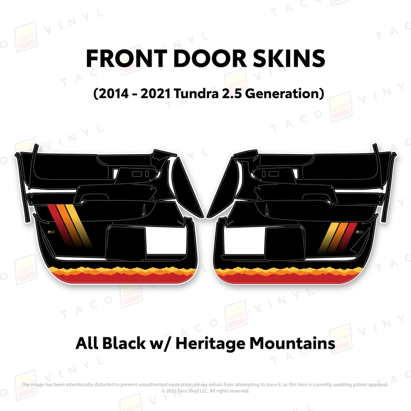 Taco Vinyl Door Skins for Tundra (2014-2021) - Aspire Auto Accessories