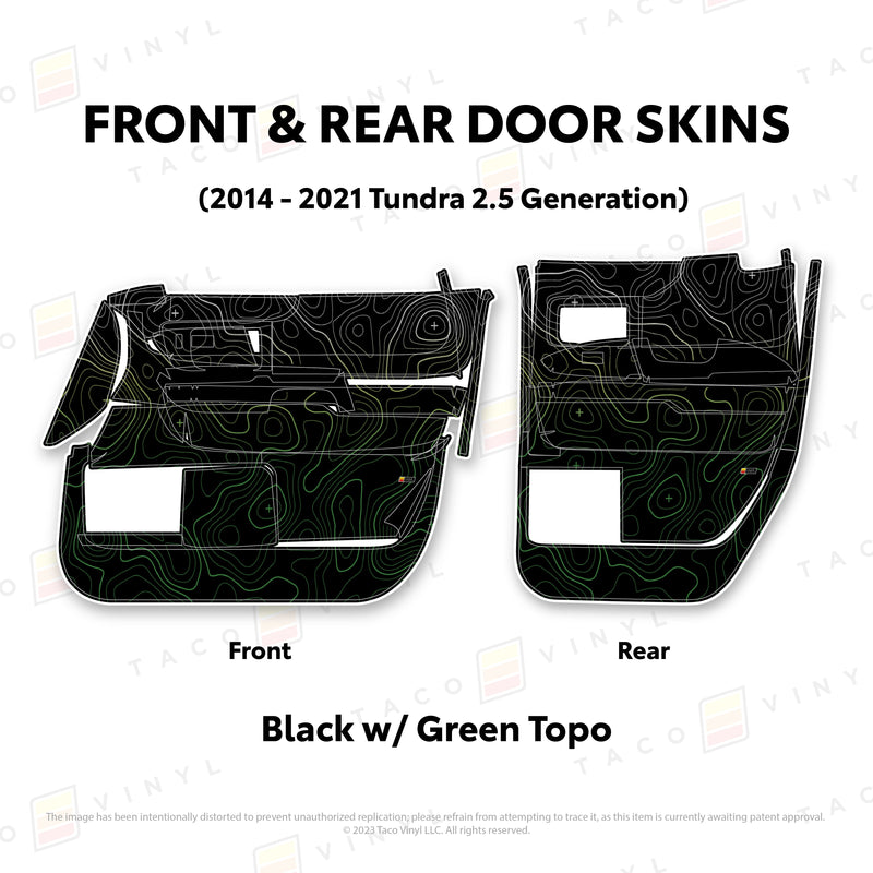 Taco Vinyl Door Skins for Tundra (2014-2021) - Aspire Auto Accessories