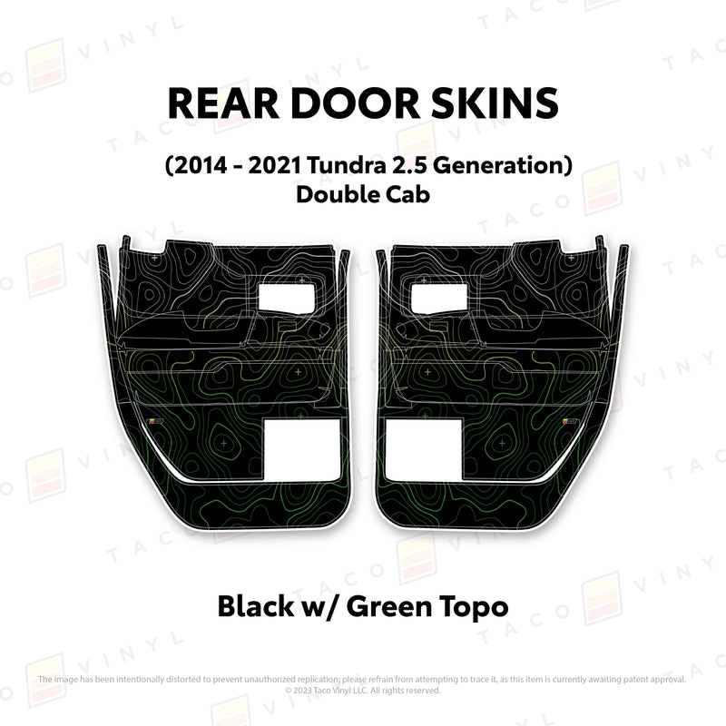 Taco Vinyl Door Skins for Tundra (2014-2021) - Aspire Auto Accessories