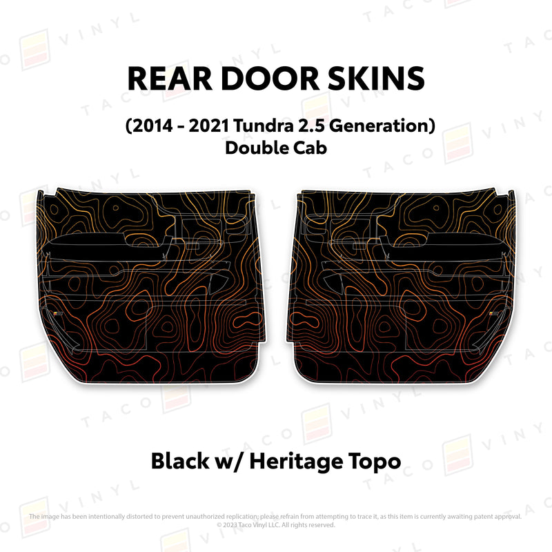 Taco Vinyl Door Skins for Tundra (2014-2021) - Aspire Auto Accessories