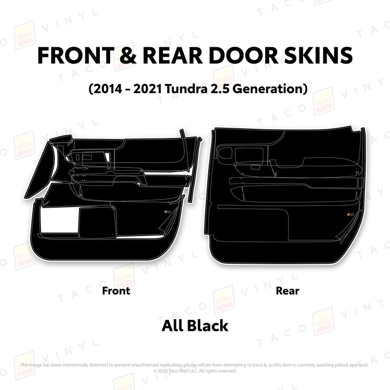 Taco Vinyl Door Skins for Tundra (2014-2021) - Aspire Auto Accessories