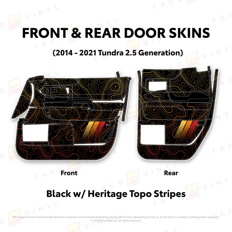 Taco Vinyl Door Skins for Tundra (2014-2021) - Aspire Auto Accessories