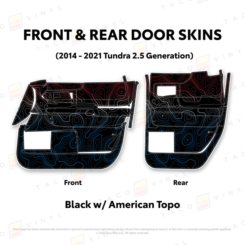 Taco Vinyl Door Skins for Tundra (2014-2021) - Aspire Auto Accessories