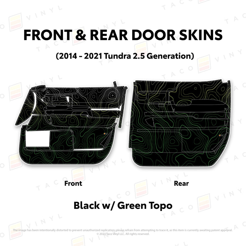 Taco Vinyl Door Skins for Tundra (2014-2021) - Aspire Auto Accessories