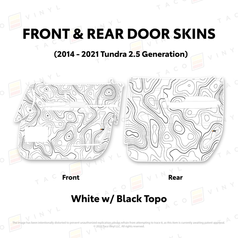Taco Vinyl Door Skins for Tundra (2014-2021) - Aspire Auto Accessories
