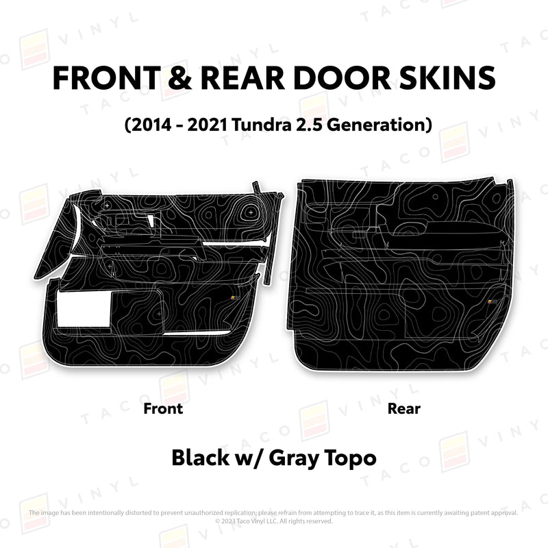 Taco Vinyl Door Skins for Tundra (2014-2021) - Aspire Auto Accessories