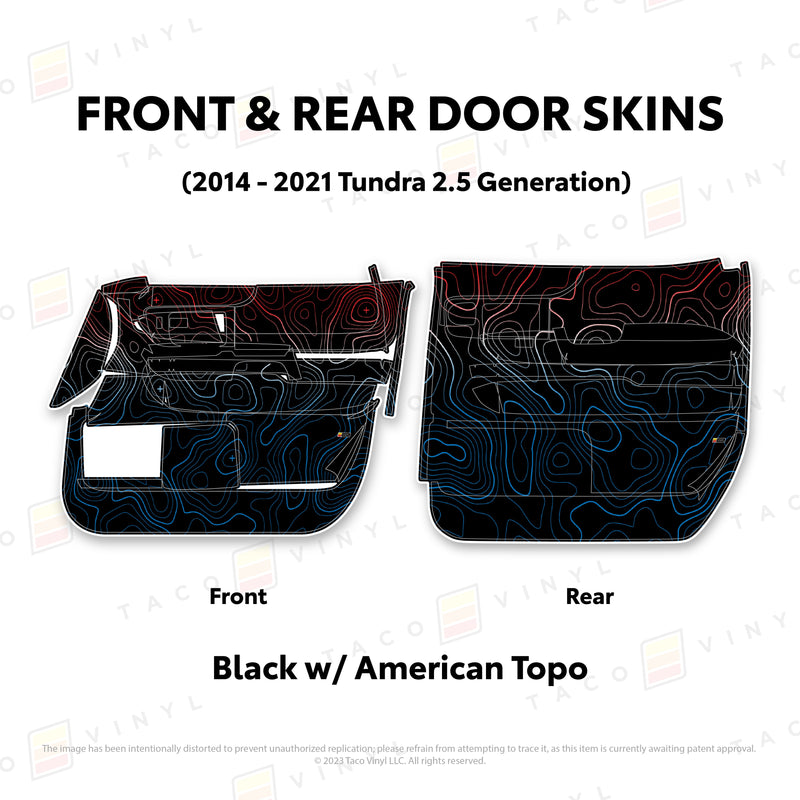 Taco Vinyl Door Skins for Tundra (2014-2021) - Aspire Auto Accessories