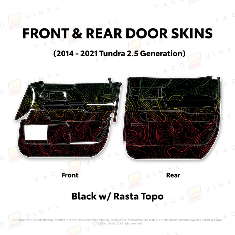 Taco Vinyl Door Skins for Tundra (2014-2021) - Aspire Auto Accessories