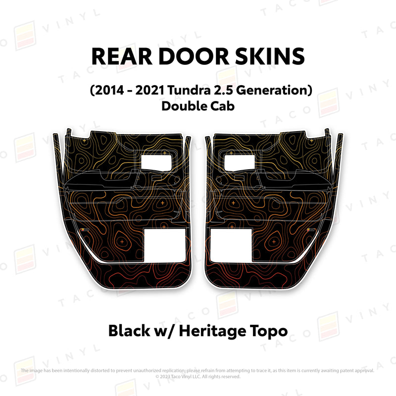 Taco Vinyl Door Skins for Tundra (2014-2021) - Aspire Auto Accessories