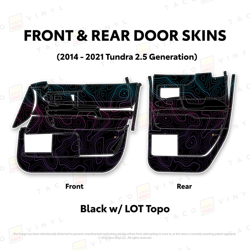 Taco Vinyl Door Skins for Tundra (2014-2021) - Aspire Auto Accessories