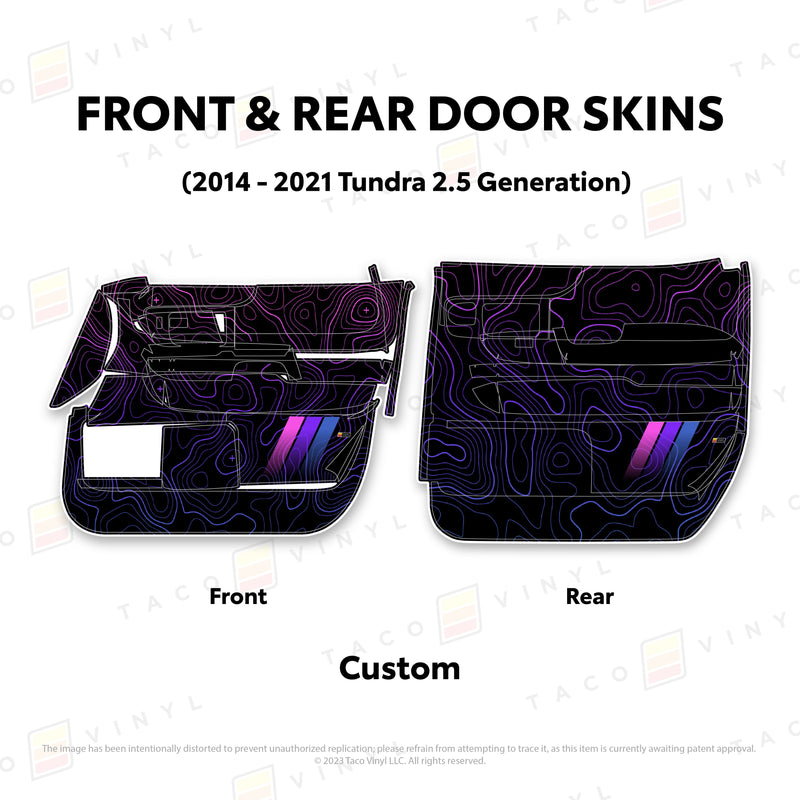 Taco Vinyl Door Skins for Tundra (2014-2021) - Aspire Auto Accessories