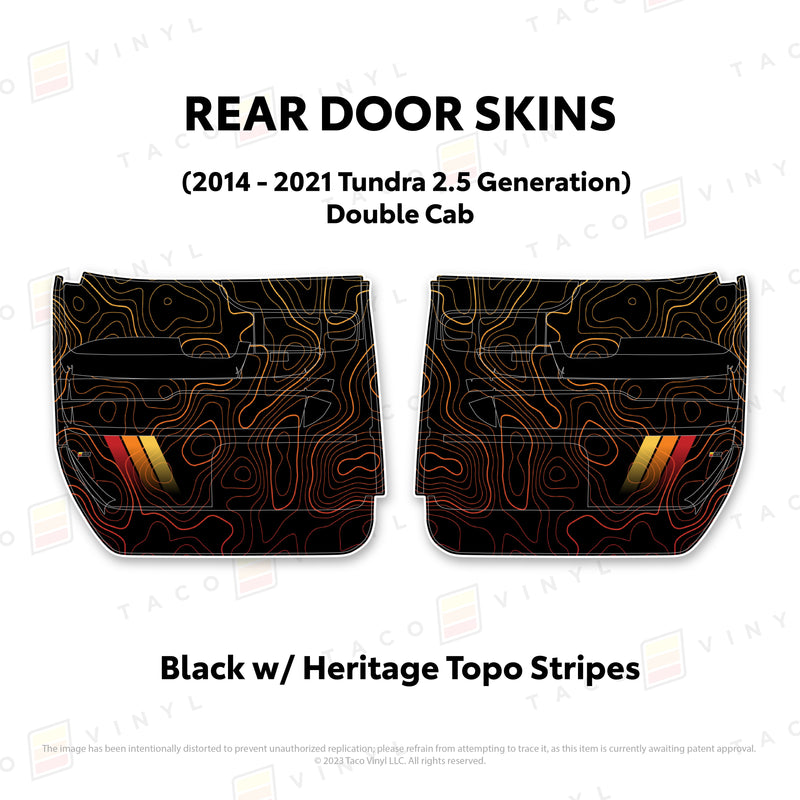 Taco Vinyl Door Skins for Tundra (2014-2021) - Aspire Auto Accessories