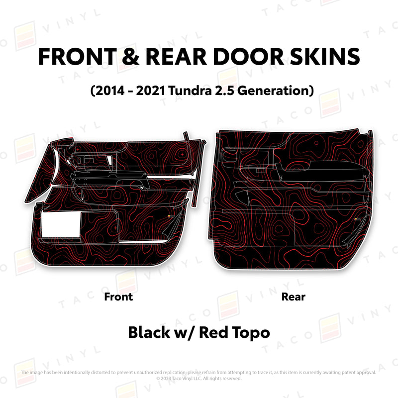 Taco Vinyl Door Skins for Tundra (2014-2021) - Aspire Auto Accessories