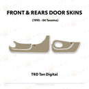 Taco Vinyl Lower Section Door Skins for Tacoma (1995-2004) - Aspire Auto Accessories