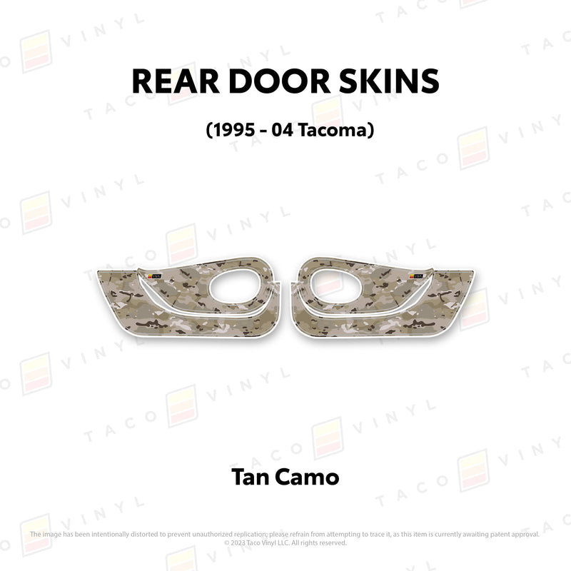 Taco Vinyl Lower Section Door Skins for Tacoma (1995-2004) - Aspire Auto Accessories
