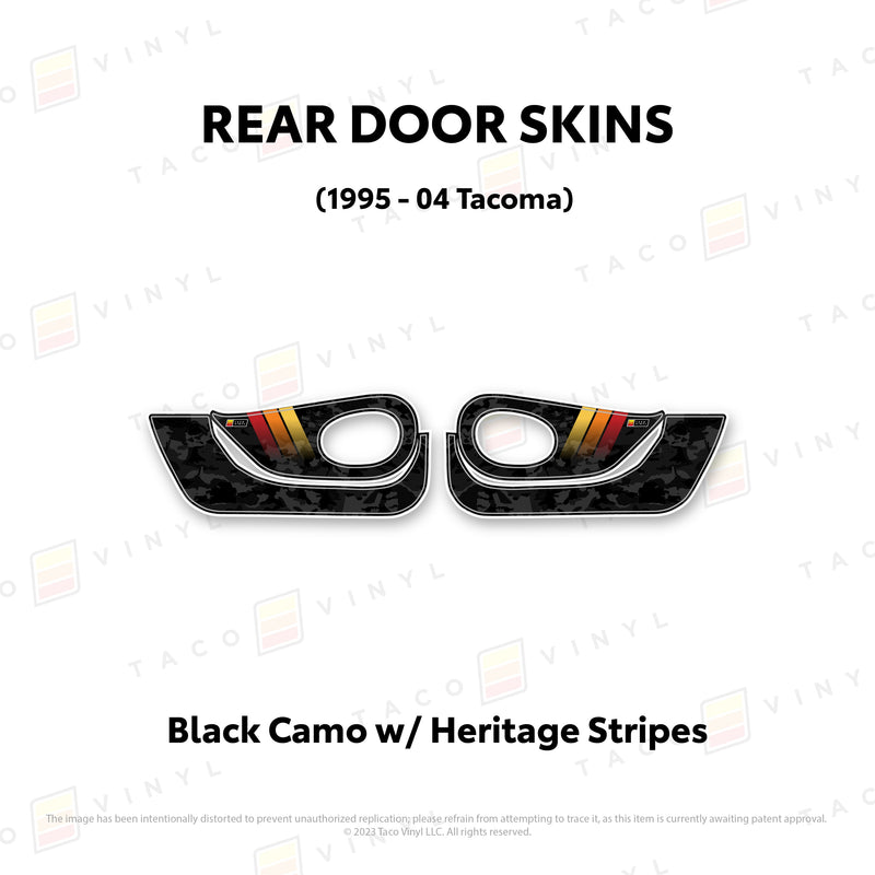 Taco Vinyl Lower Section Door Skins for Tacoma (1995-2004) - Aspire Auto Accessories